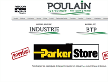 Tablet Screenshot of poulain-sarl.com